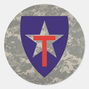 digital, TXSG star-round decal Classic Round Sticker