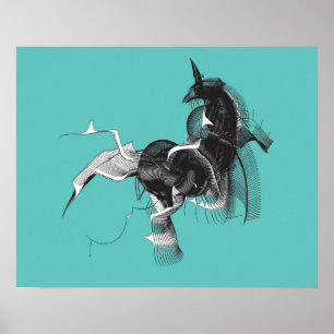 Digital Unicorn Poster