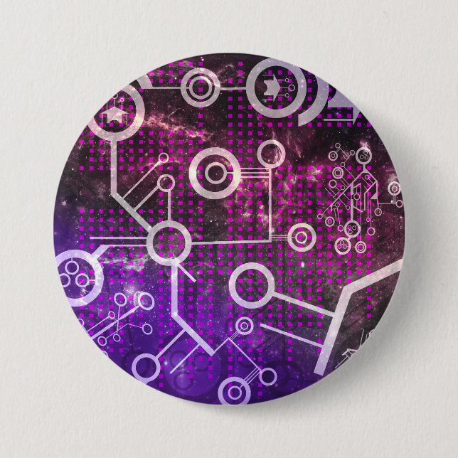 Digital Universe 3 Inch Round Button (Front)
