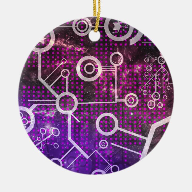 Digital Universe Ceramic Ornament (Front)