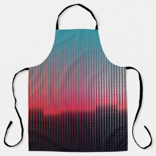 Digital Urban Squares: Futuristic Blur. Apron