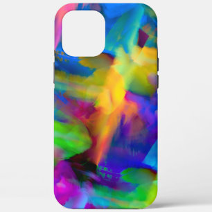 Digital very coloured brush strokes smudges iPhone 12 pro max case