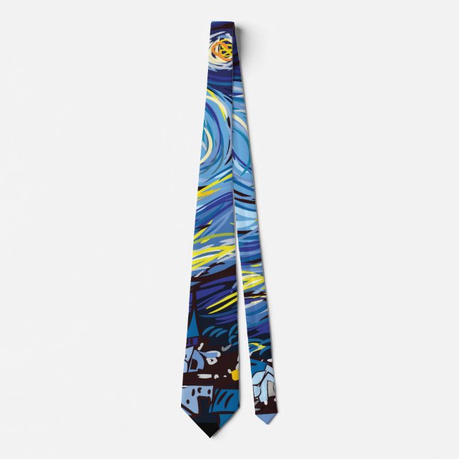 Digital Vincent van Gogh Tie (Front)