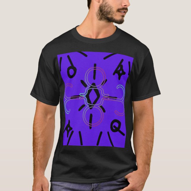 DIGITAL VIOLET MANDALA T-Shirt (Front)