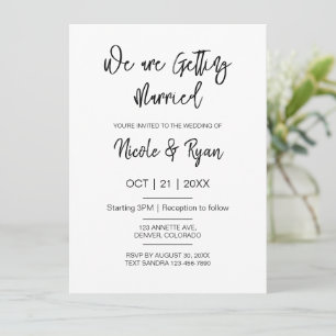 Digital Wedding Modern Wedding Electronic Wedding Invitation
