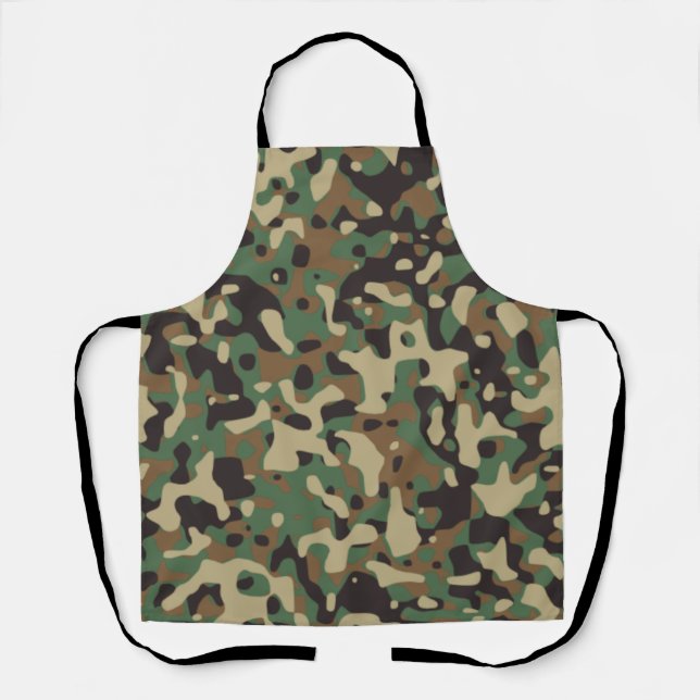 Digital Woodland Military Camouflage Pattern Apron (Front)