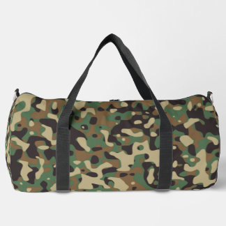Digital Woodland Military Camouflage Pattern Duffle Bag