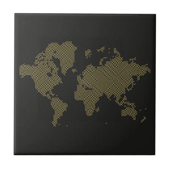 Digital World Map Tile (Front)