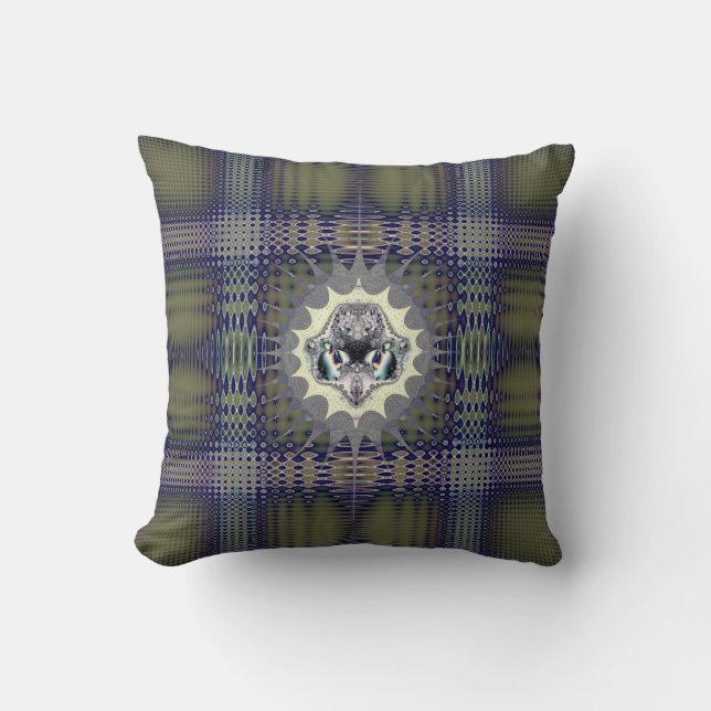 Digital World Throw Pillow (Front)