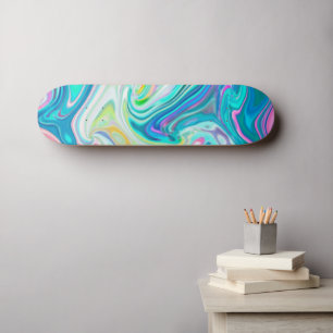 Digitalart Abstract Marbling G597 Skateboard
