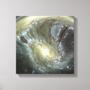 Digitally altered galaxy canvas print