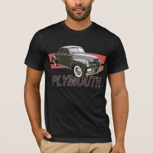 Digitally enhanced image of a black 1941 Plymouth T-Shirt