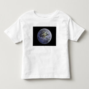 Digitally enhanced image of the Full Earth Toddler T-shirt