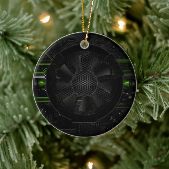 Digitized Dreams Ceramic Ornament (Tree)