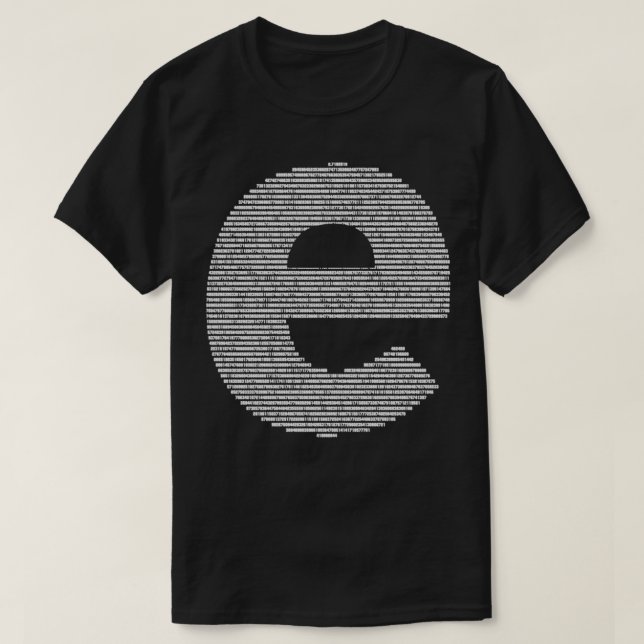 Digits of e T-Shirt (Design Front)