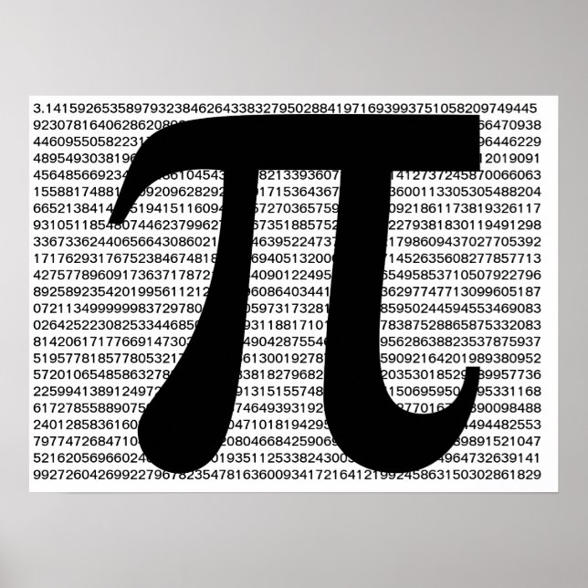 Digits of Pi poster (Front)