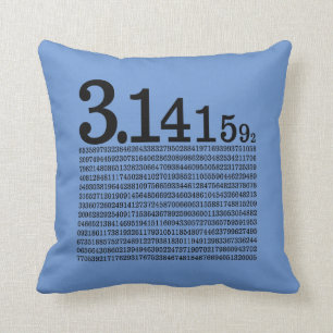 Digits of Pi Throw Pillow
