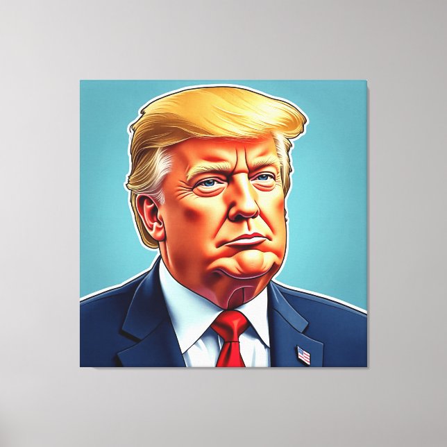 Dignified Trump Canvas Print (Front)