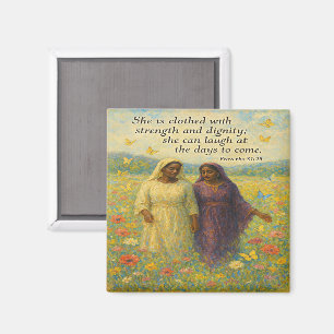 Dignity and Strength Christian Art Magnet