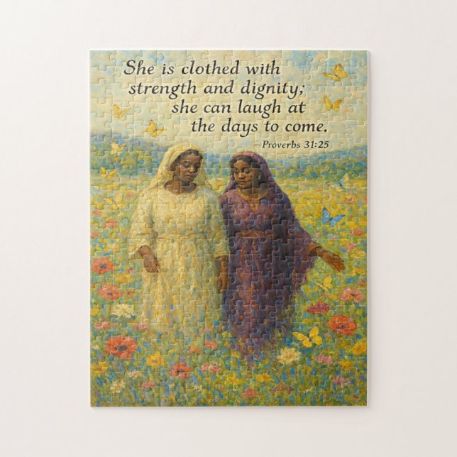 Dignity and Strength Christian Art Puzzle (Vertical)