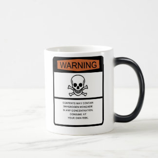 Dihydrogen Monoxide Warning Magic Mug