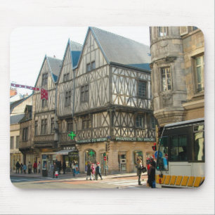 Dijon, Burgundy, France Medieval building Mouse Pad