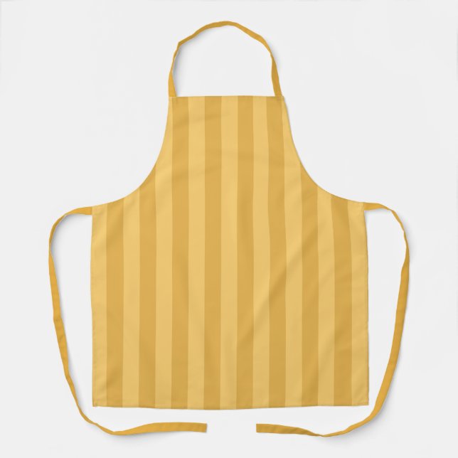 Dijon Canary Yellow Stripe  Apron (Front)