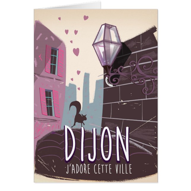 Dijon France vintage travel poster (Front)