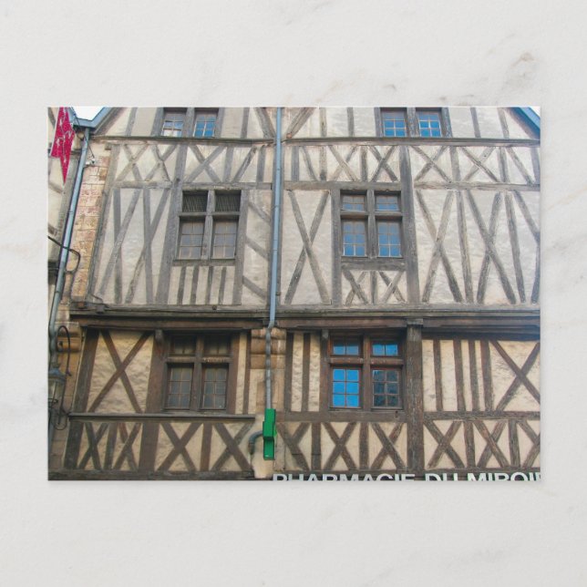 Dijon,  Medieval building Postcard (Front)