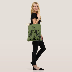 Dijsselhof - Five Flamingos, fine art, Tote Bag