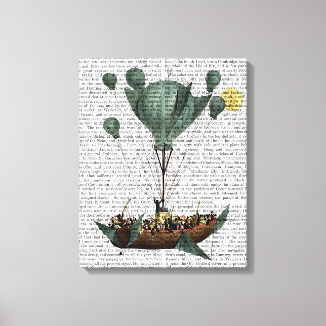 Diligenza Per La Luna Canvas Print (Front)