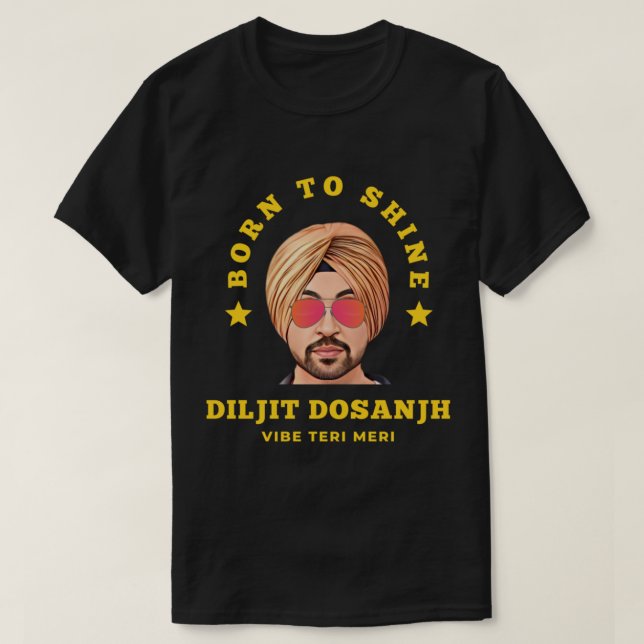 Diljit dosanjh Vibes  Diljit dosanjh  punjabi sing T-Shirt (Design Front)