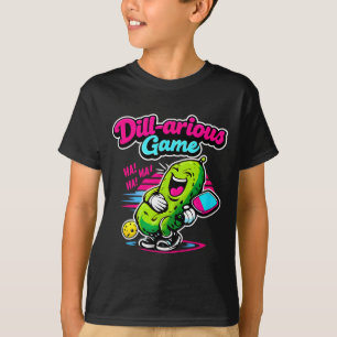 Dill-arious game pickleball retro laughing pickle T-Shirt