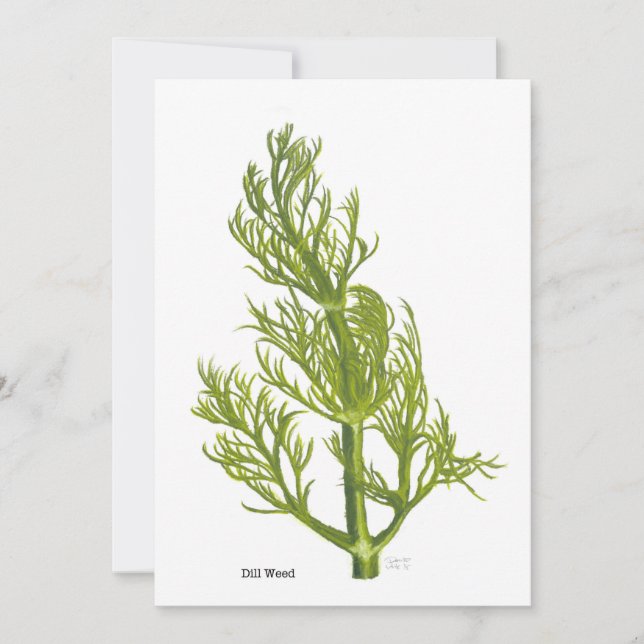 Dill Art Invitation (Front)