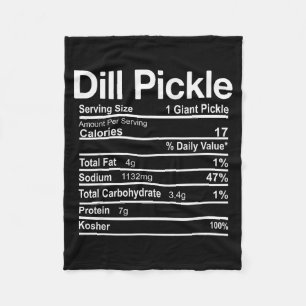 Dill Ckle Nutrition Facts Funny Thanksgiving Chris Fleece Blanket