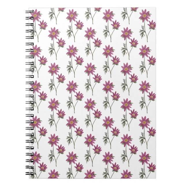 Dill Daisy Notebook White Pattern (Front)