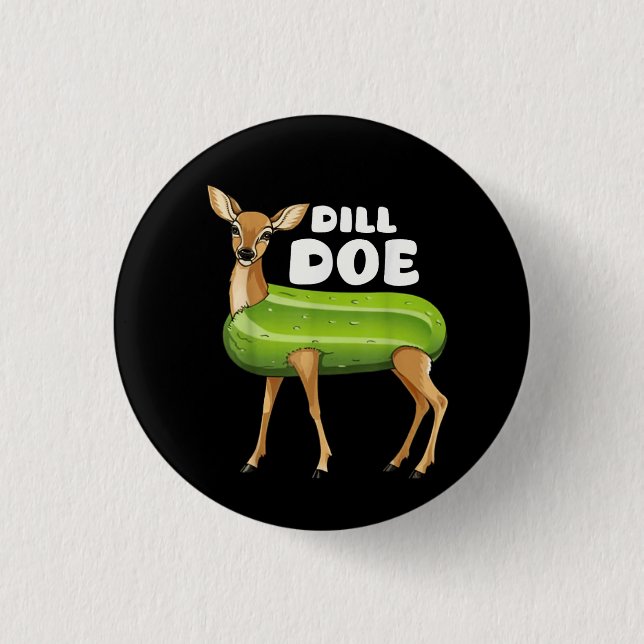 dill doe 1 inch round button (Front)