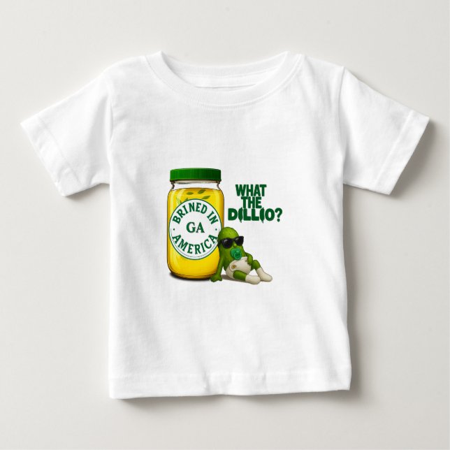 Dill Drip New Dillivery in Town Baby Boy Tee (Front)