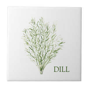 Dill Herb Greenery Kitchen Culinary Green Plant Tile