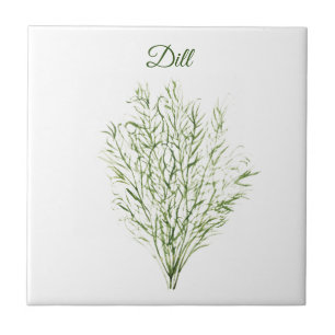 Dill Herb Greenery Kitchen Culinary Green Plant Tile
