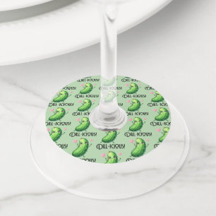 Dill-icous Wine Glass Tag