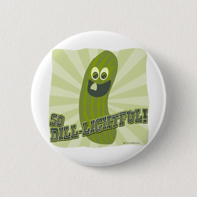 Dill-lightful 2 Inch Round Button (Front)