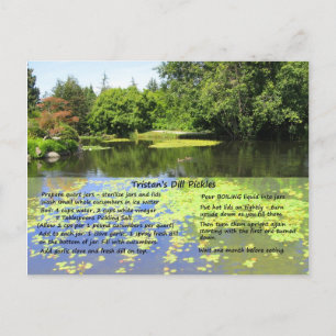Dill Pickle Recipe Postcard