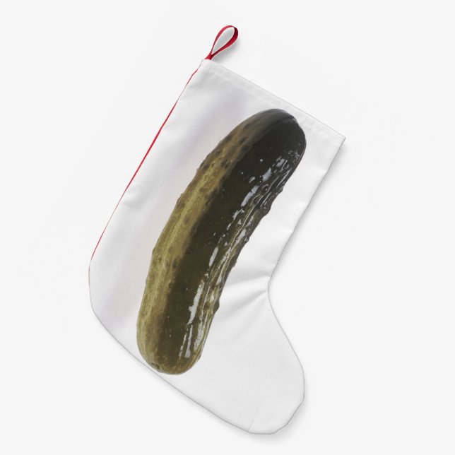 Dill Pickle Small Christmas Stocking (Front (Hanging))