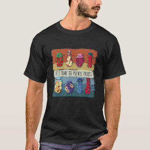Dill Pickle Squad Green Pickles Cucumber Jar Vega T-Shirt
