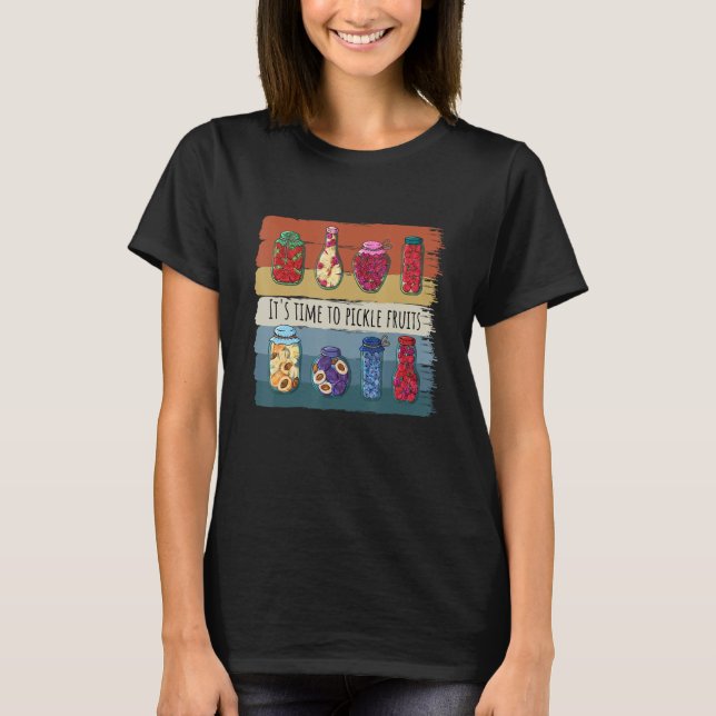 Dill Pickle Squad Green Pickles  Cucumber Jar Vega T-Shirt (Front)
