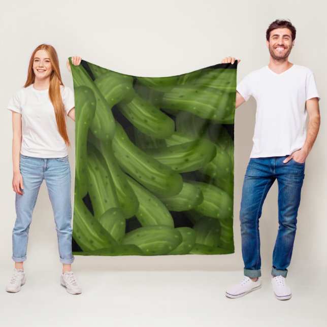 Dill Pickles Fleece Blanket (In Situ)