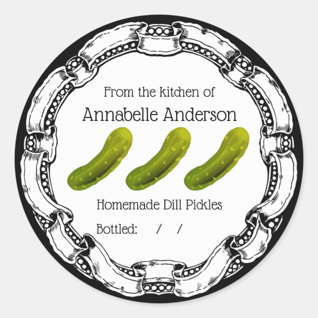 Dill Pickles Label Personalize (Front)