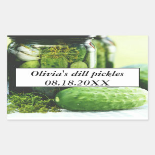 Dill Pickles Mason Jars Cucumbers Homemade Food Sticker
