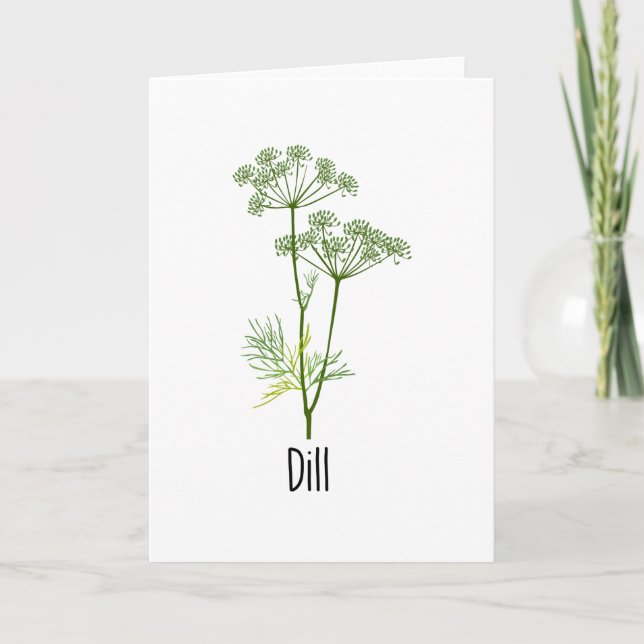 Dill Spices Herb Card (Front)